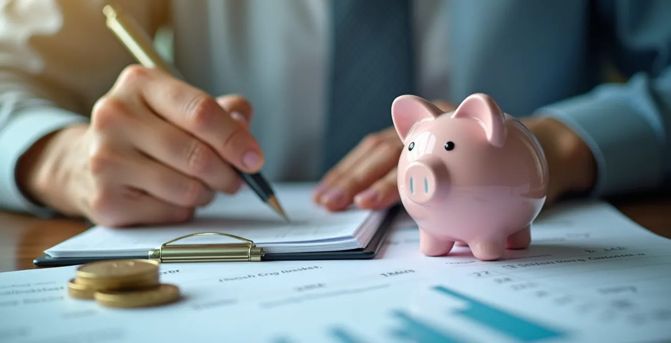 Illustration conceptuelle représentant la préparation de la retraite avec optimisation fiscale